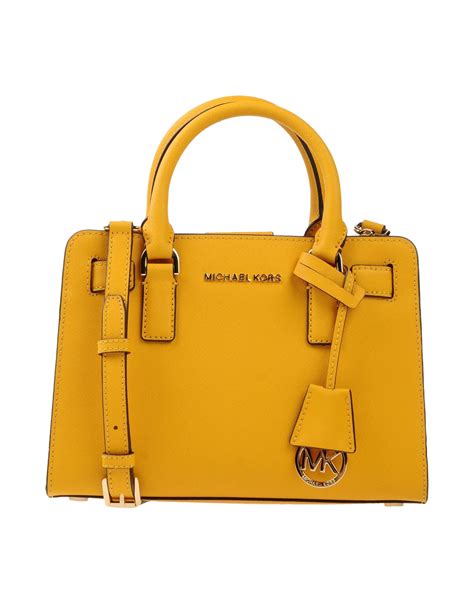 yellow michael kors purse